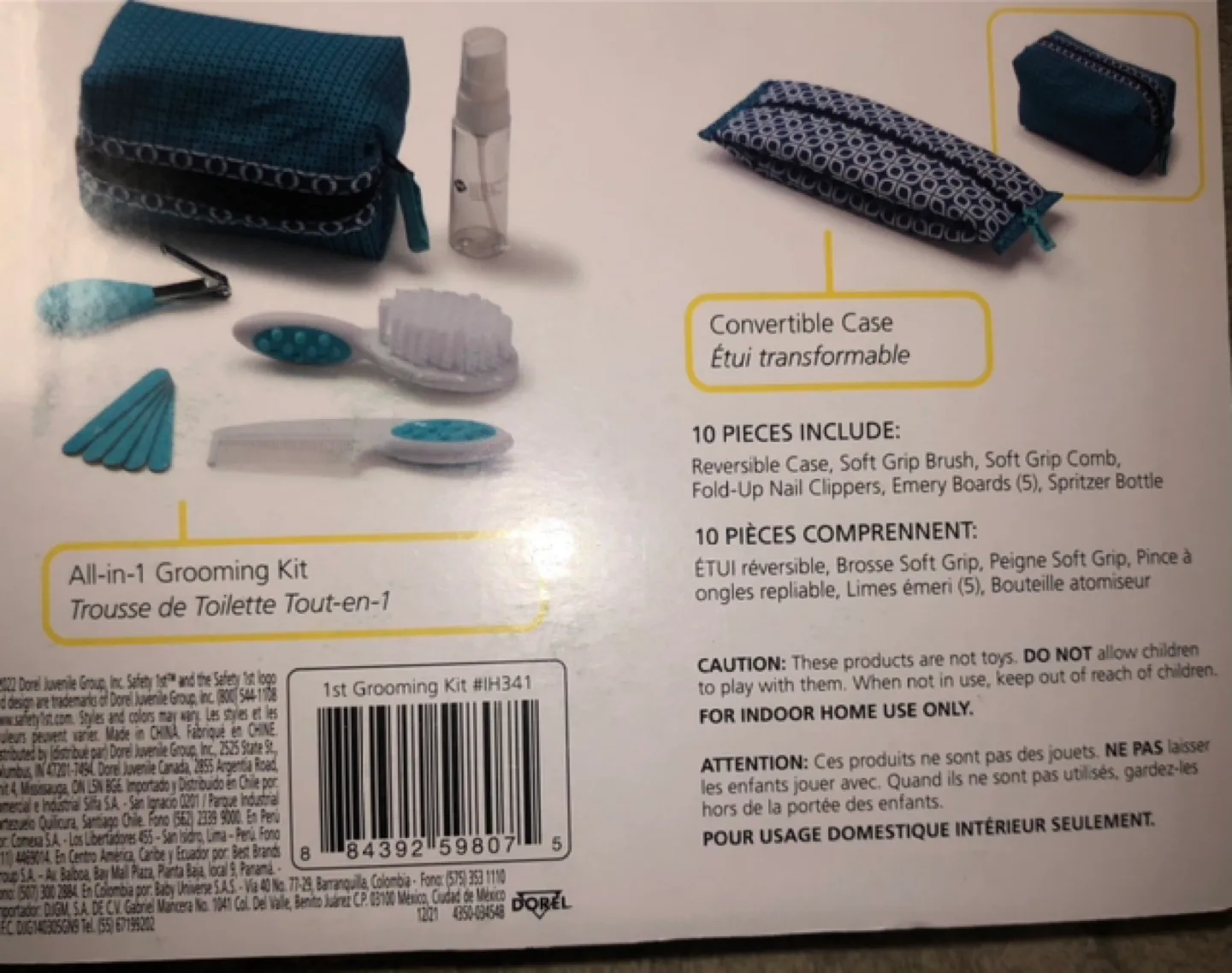 Safety 1st 8-Second Thermometer and 1st Grooming Kit Bundle image indicator(8)