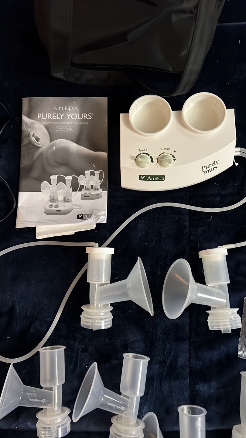 Ameda Purely Yours Double Electric Breast Pump with Accessories