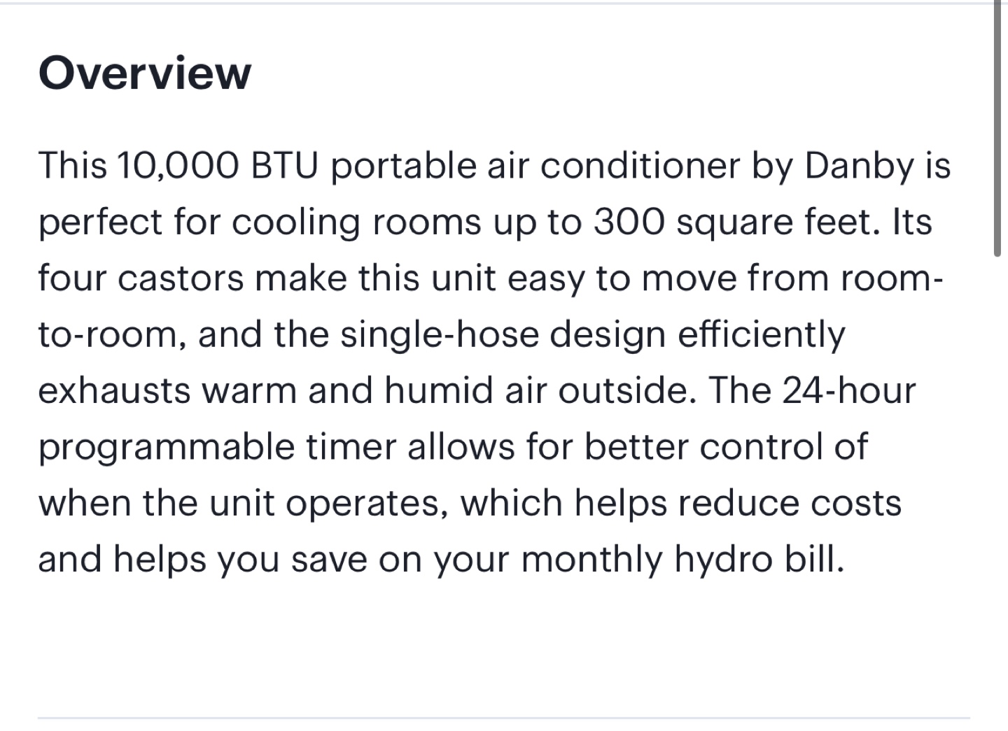 Portable Air Conditioner Danby 10,000 BTU - photo 5