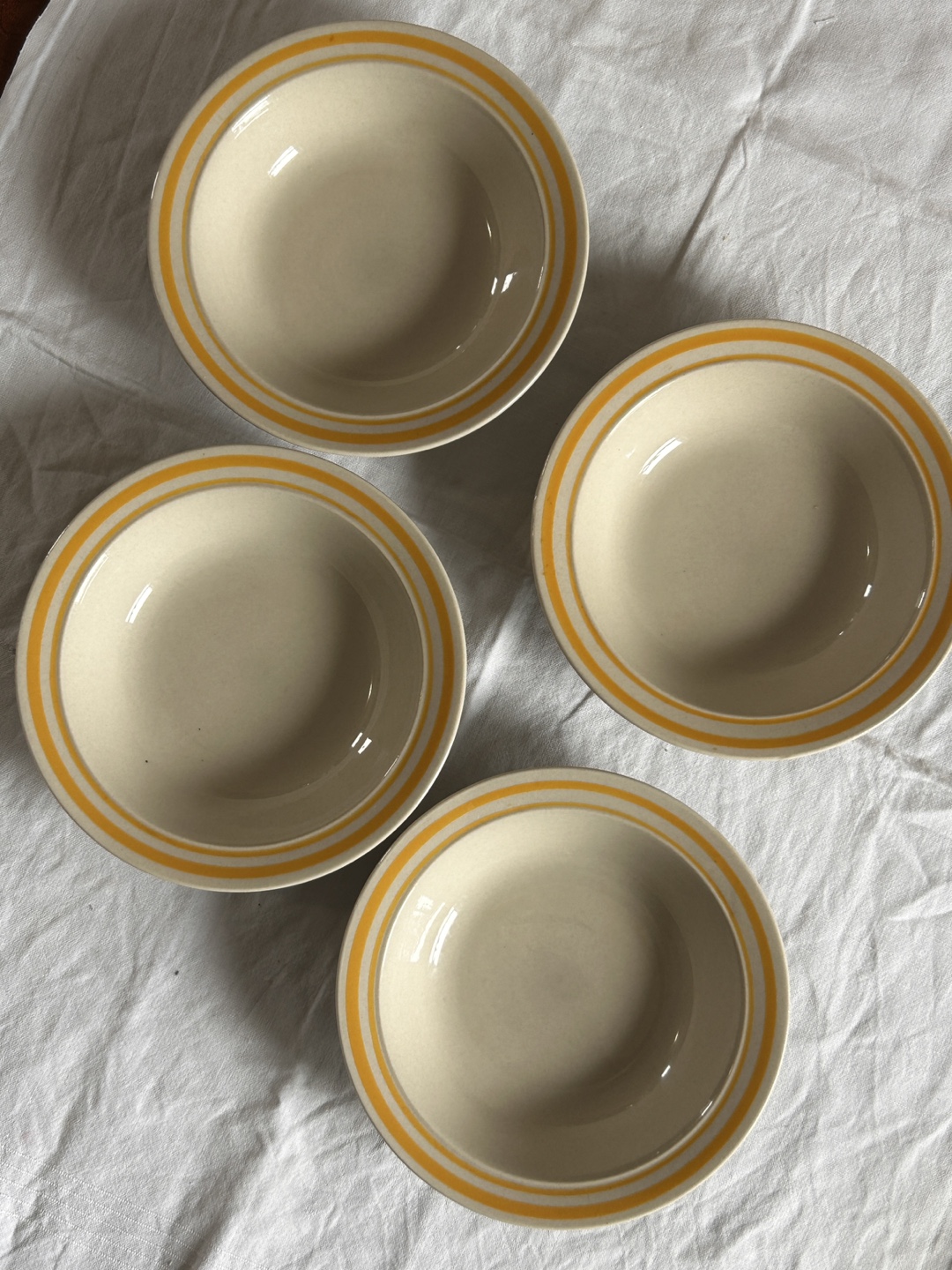 Set of 4 Vintage Newcor Stoneware Bowls
