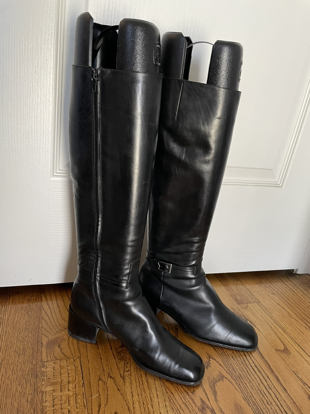 Bruno Magli leather boots, black, size 36/23.5 cm