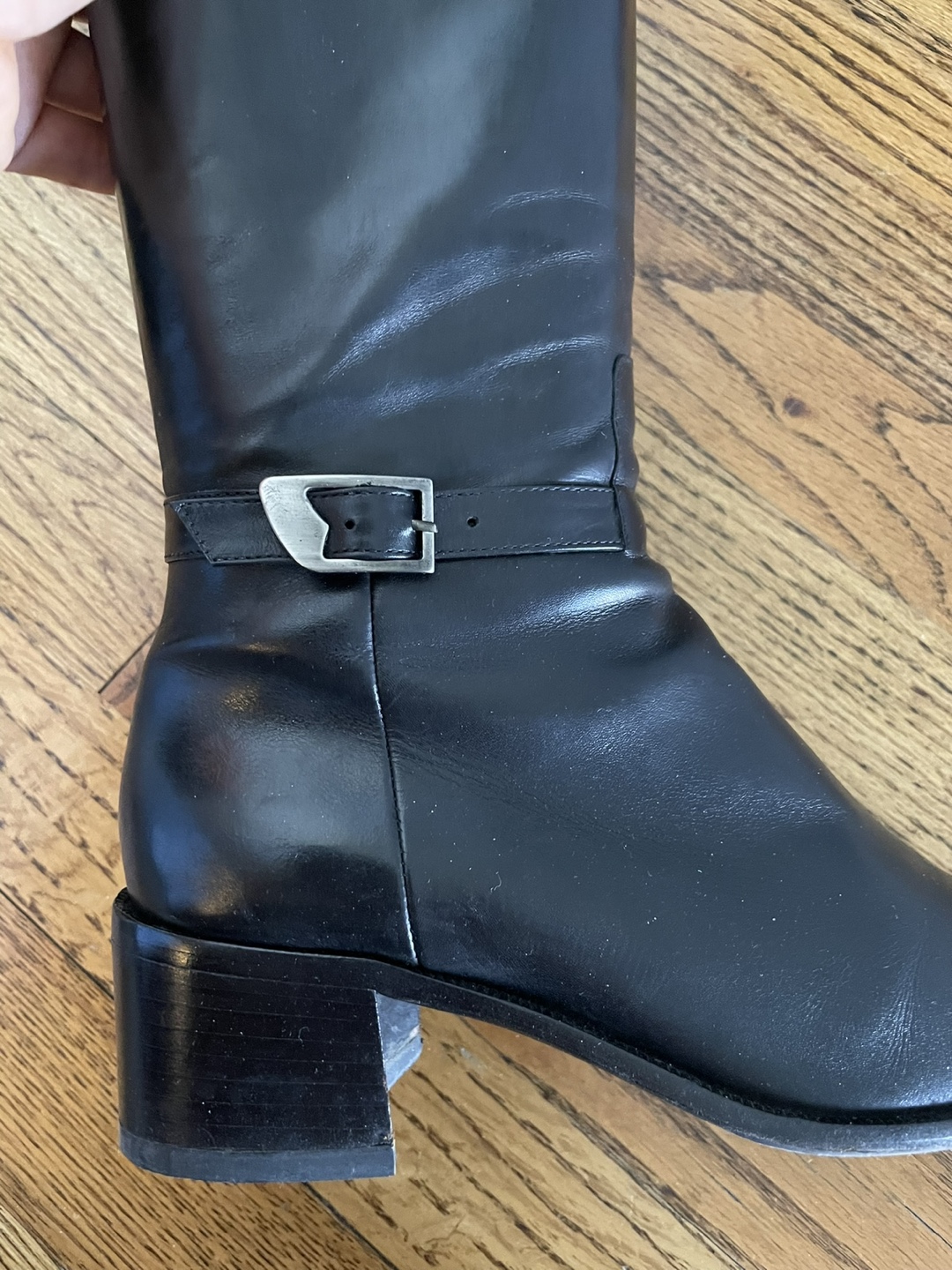 Bruno Magli leather boots, black, size 36/23.5 cm - photo 2