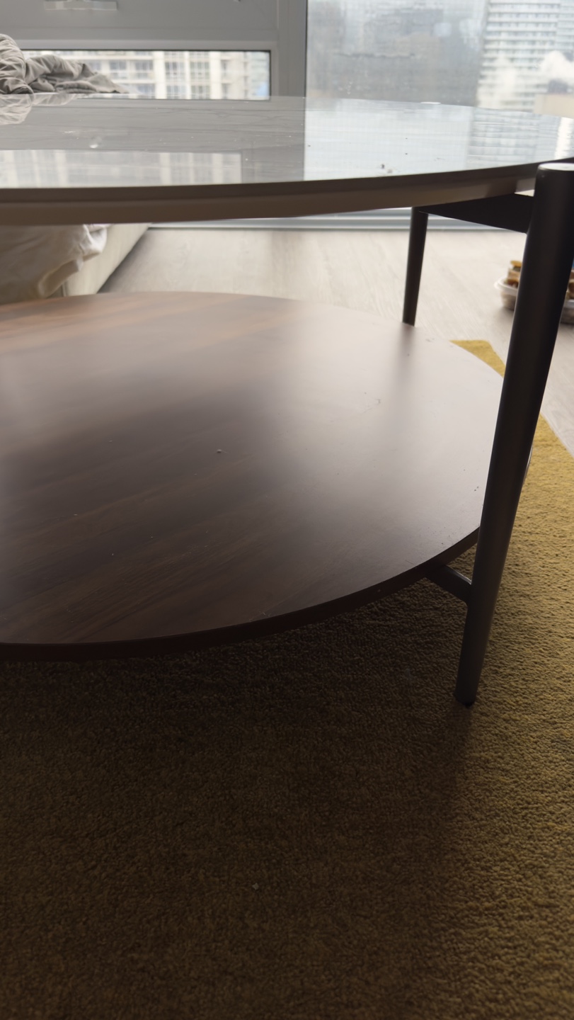 Two-Tier Round Coffee Table - Marble Top - photo 4