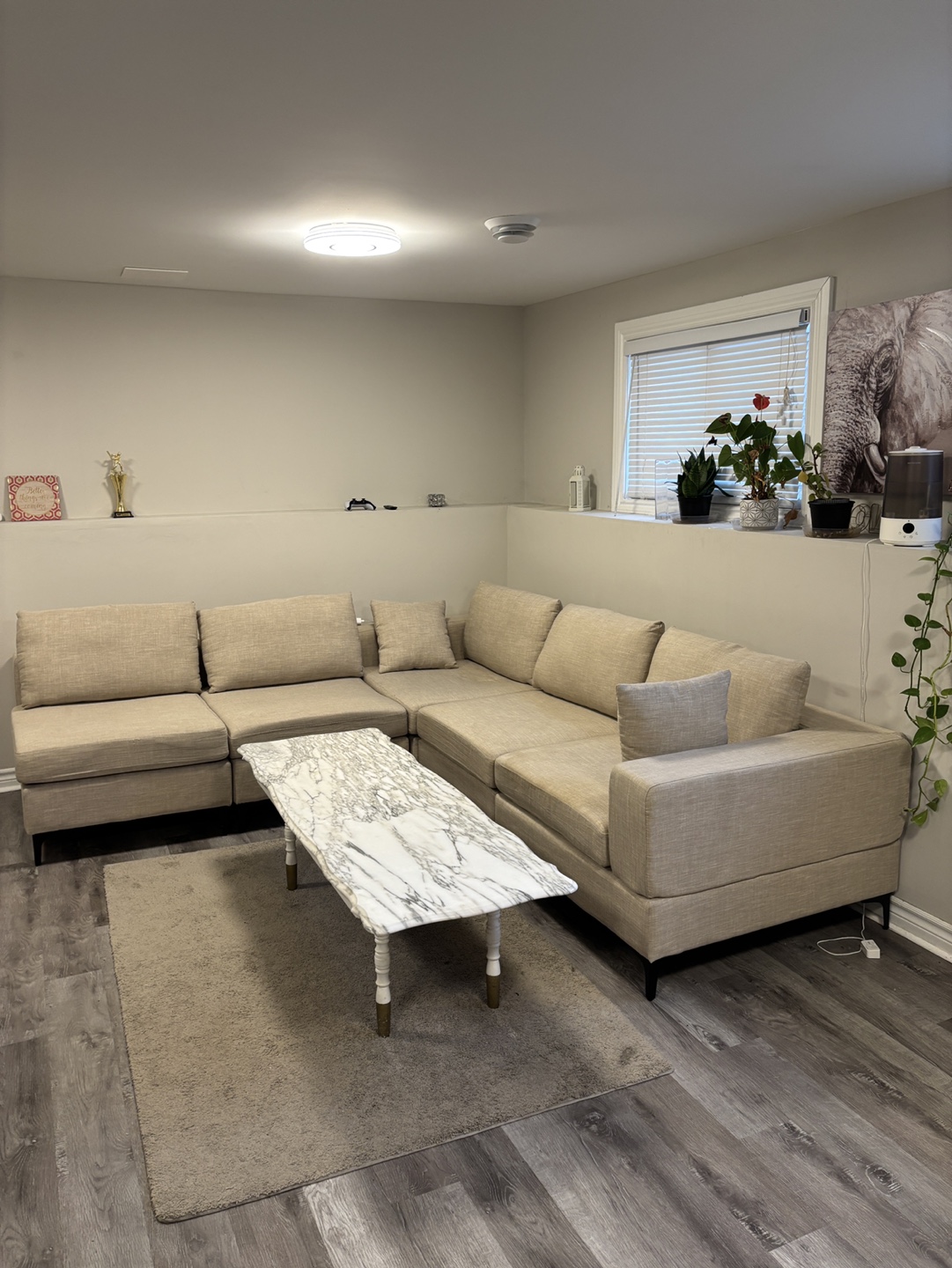 Beige Sectional Sofa