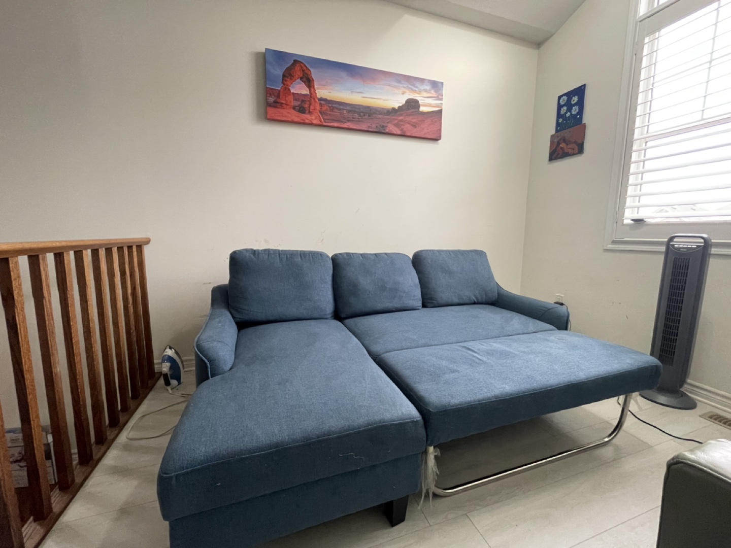 Teal Sectional Sofa Sleeper - photo 4