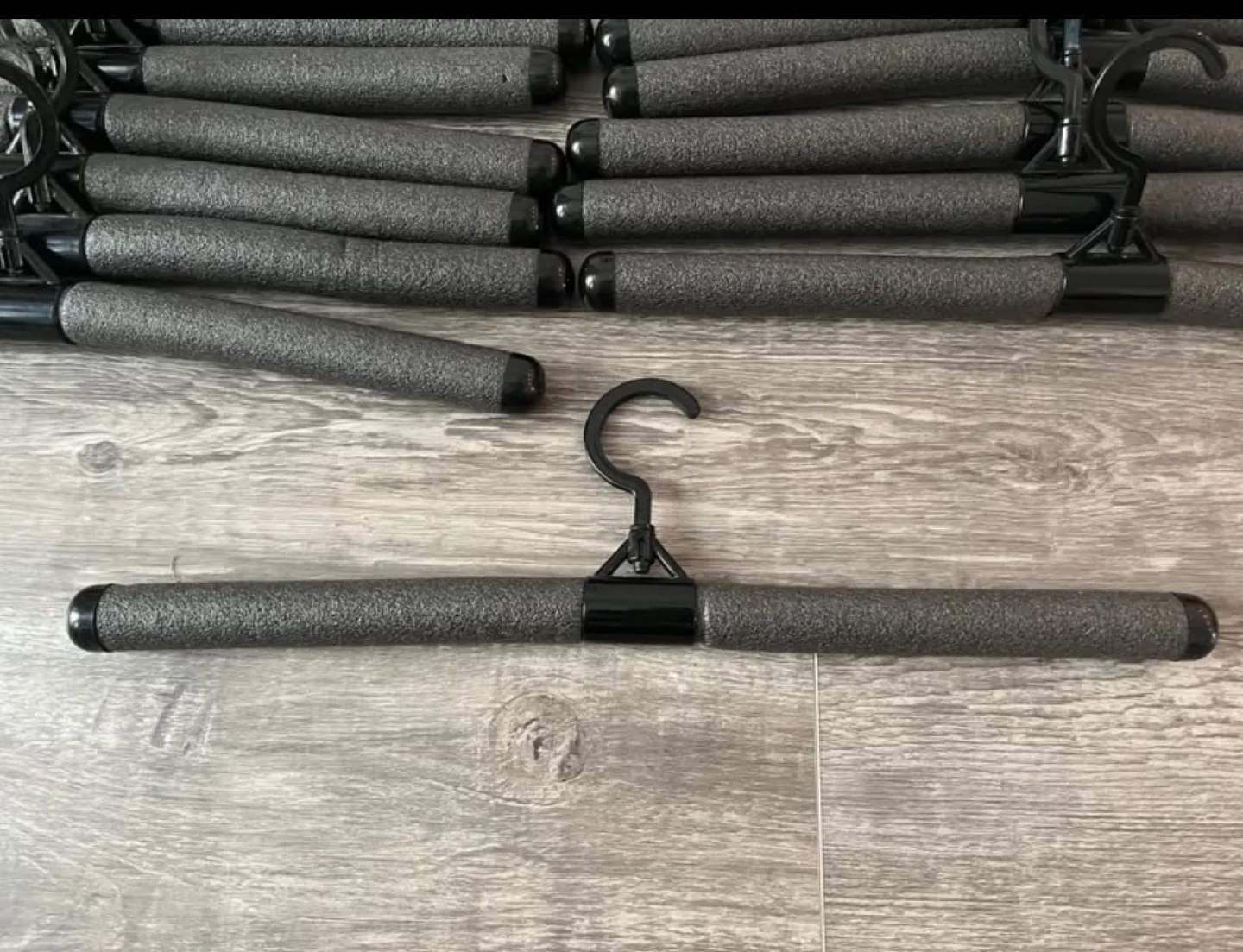 Black Bendy Foam Clothes Hangers (Set of 20) image indicator(2)