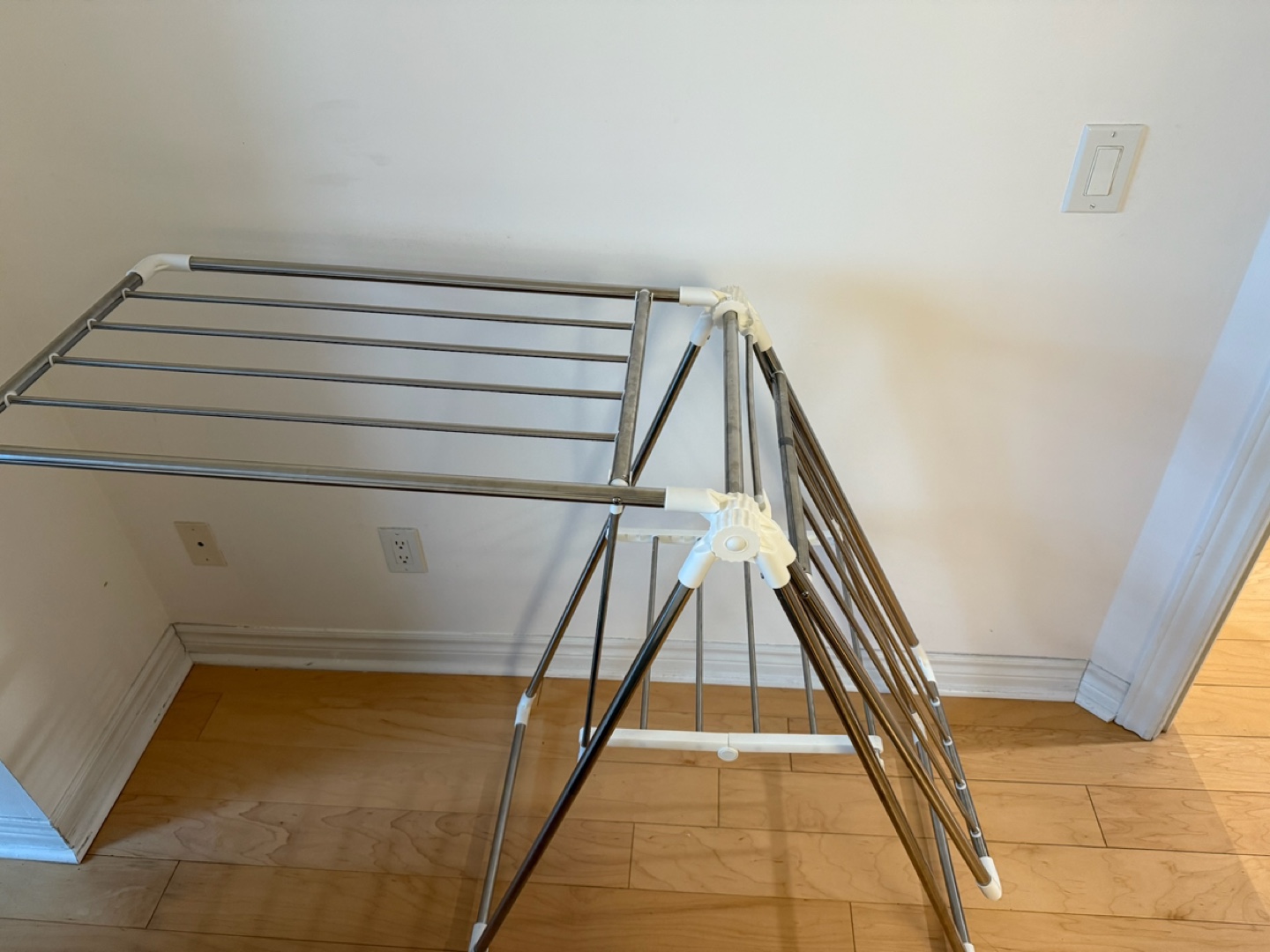 Foldable Stainless Steel Clothes Drying Rack - photo 2