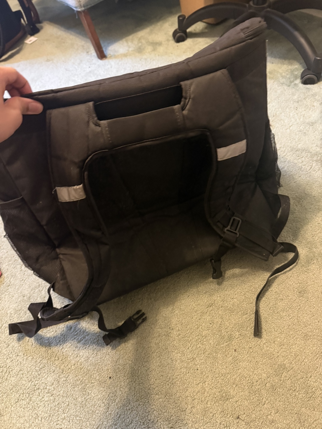 Black Insulated Backpack Delivery Bag - photo 2