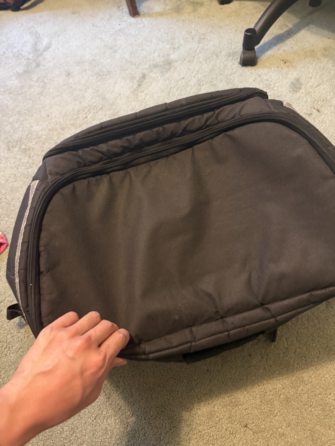 Black Insulated Backpack Delivery Bag