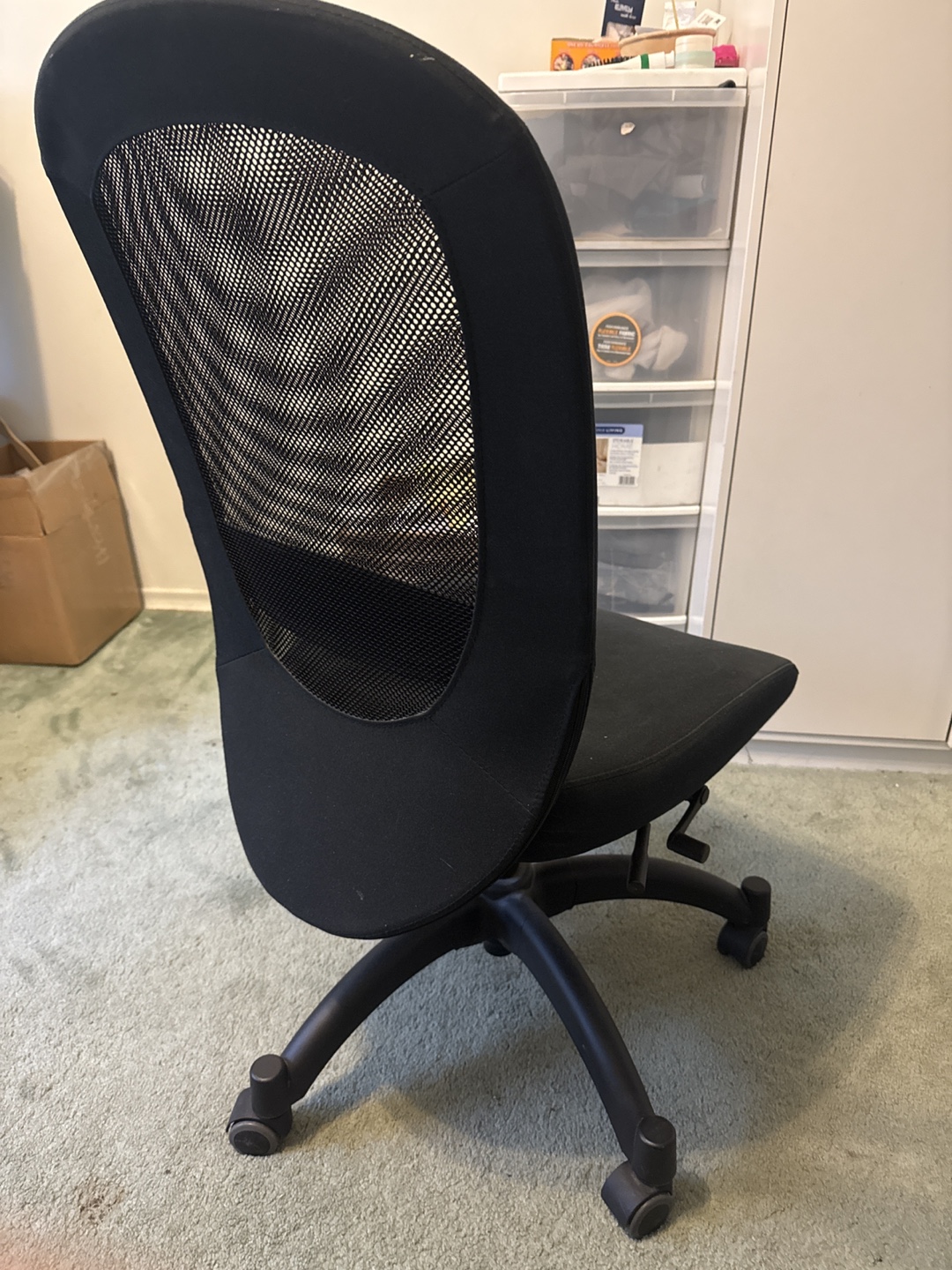 Black Ikea Mesh Office Chair - photo 2