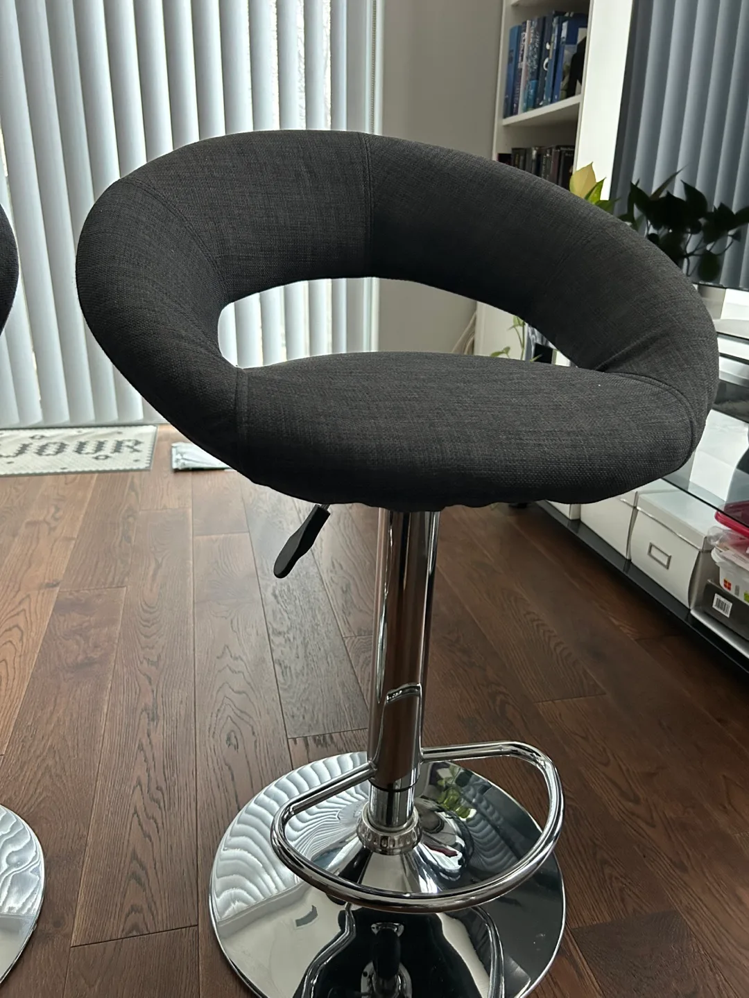 Pair of Urban Barn Bar Padded Stools image indicator(6)