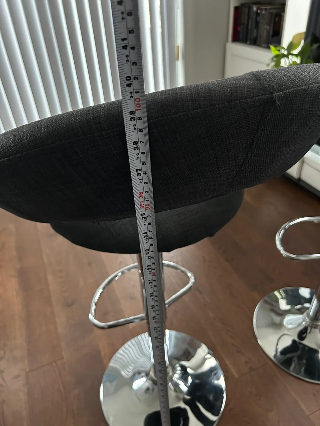 Pair of Urban Barn Bar Padded Stools image indicator(4)