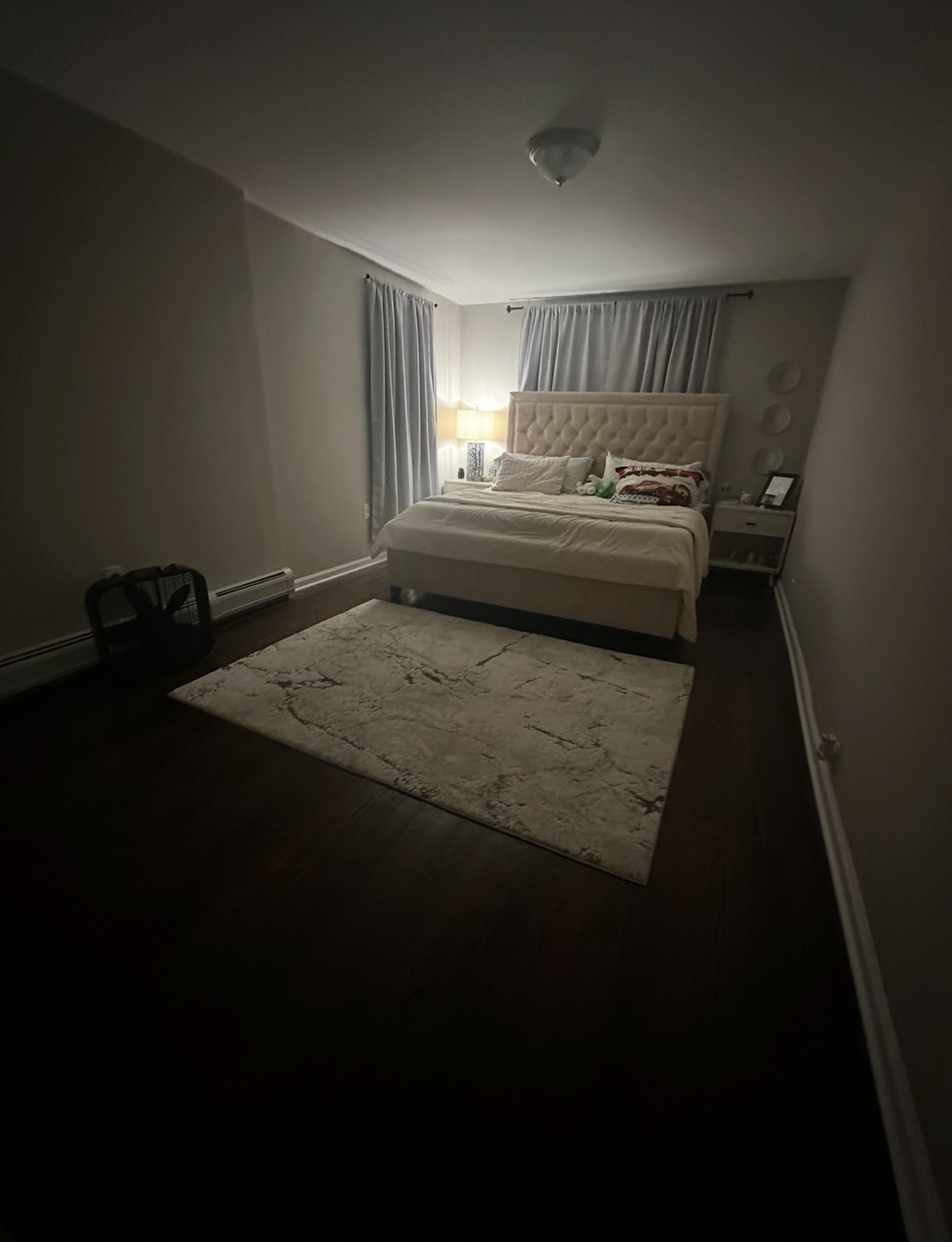 King Size Bed Frame with Upholstered Headboard - photo 4