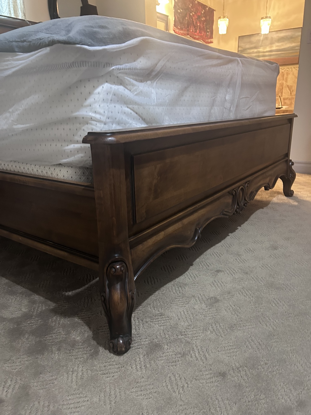 Queen size sleigh bed - photo 3