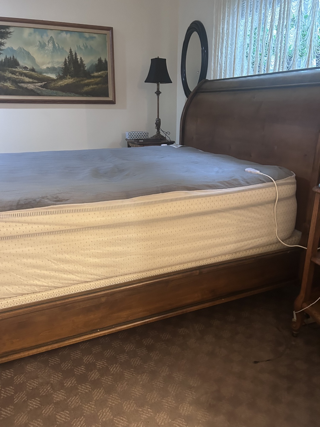 Queen size sleigh bed - photo 2