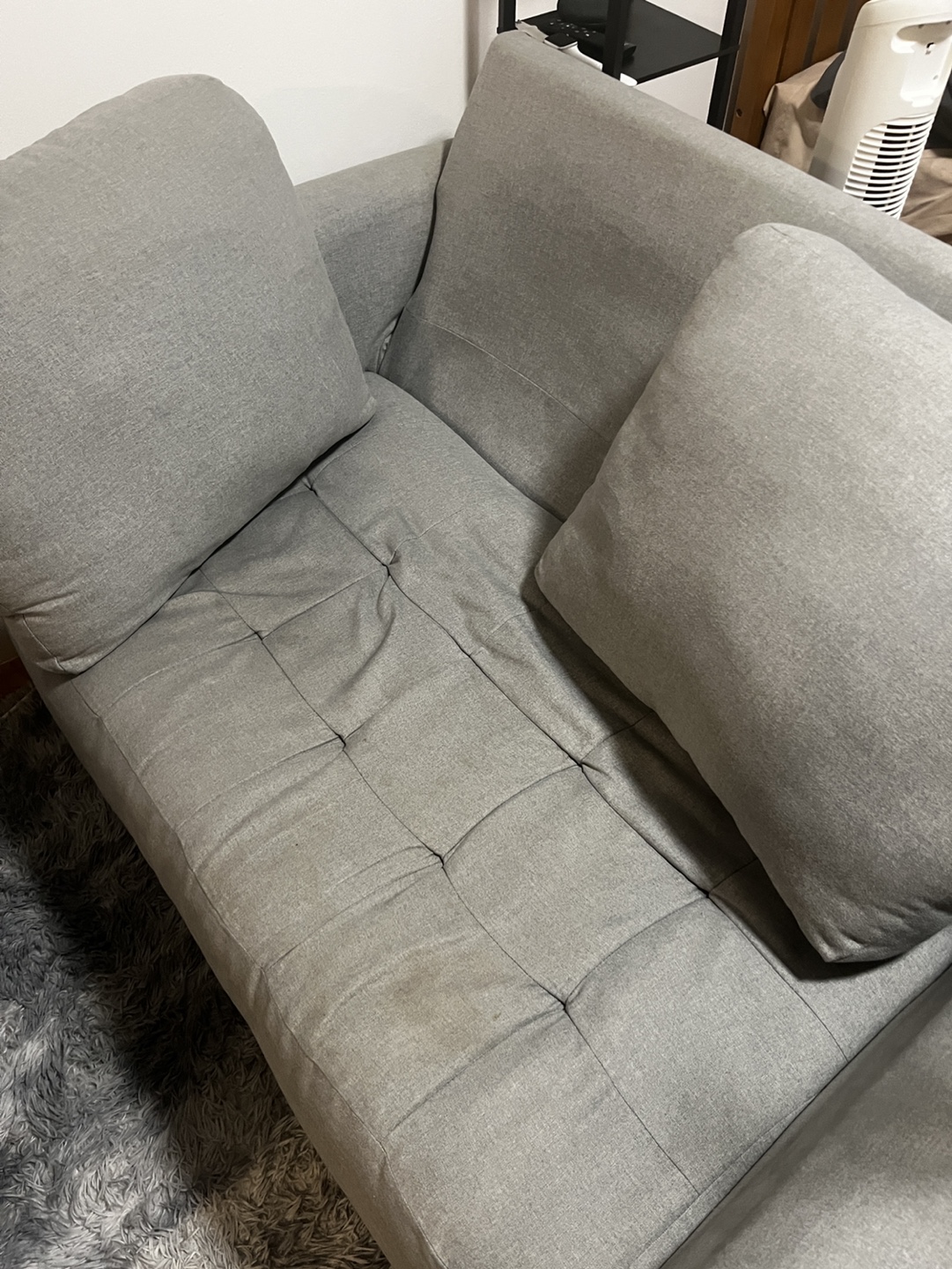 Gray Sofa and Black Coffee Table - photo 4