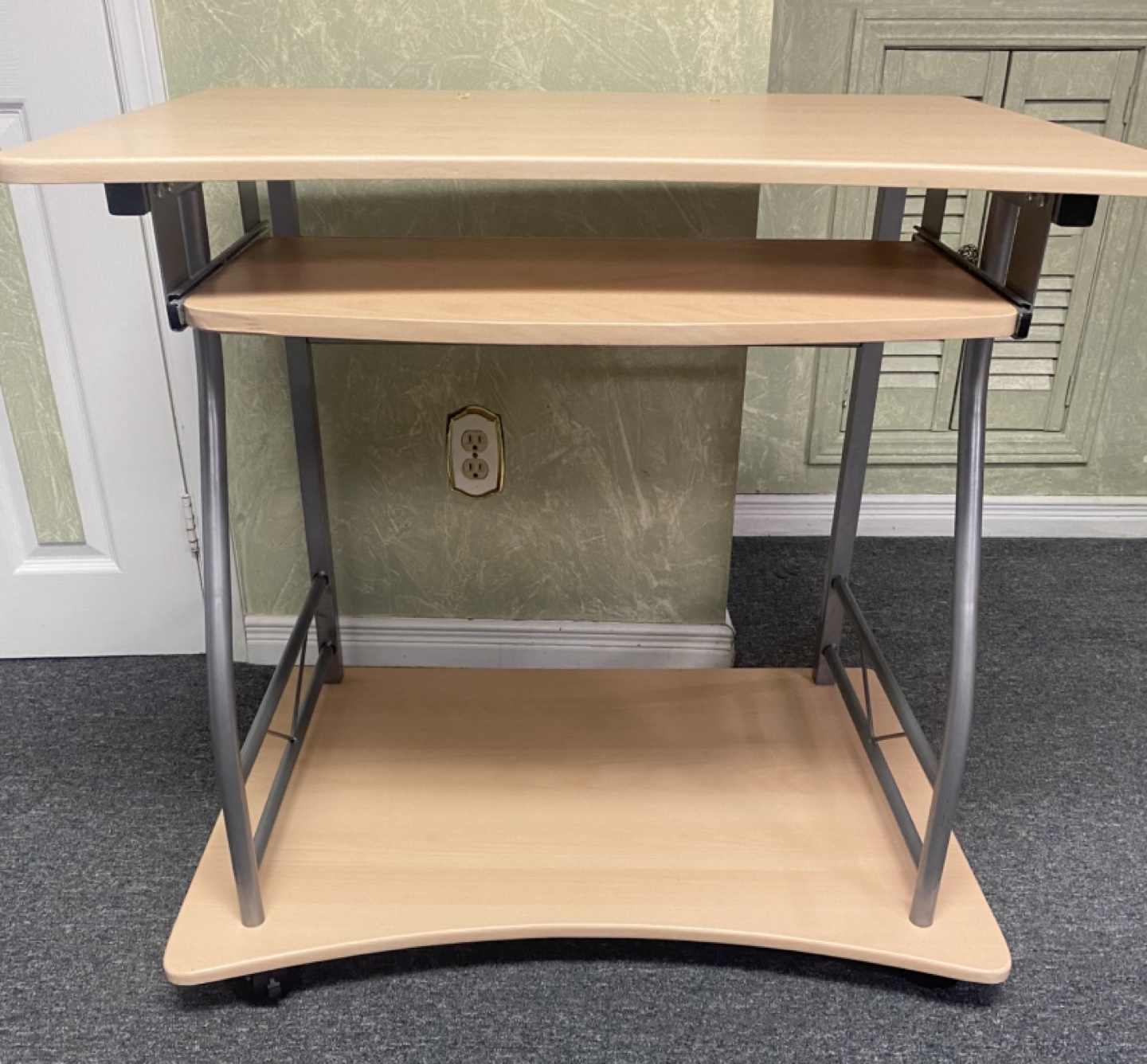 Computer Desk with Keyboard Tray - photo 3