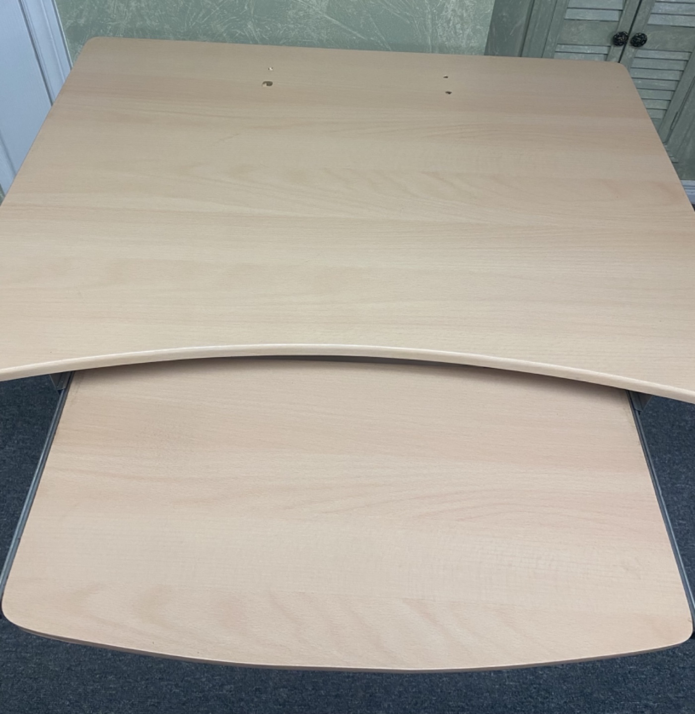 Computer Desk with Keyboard Tray - photo 4