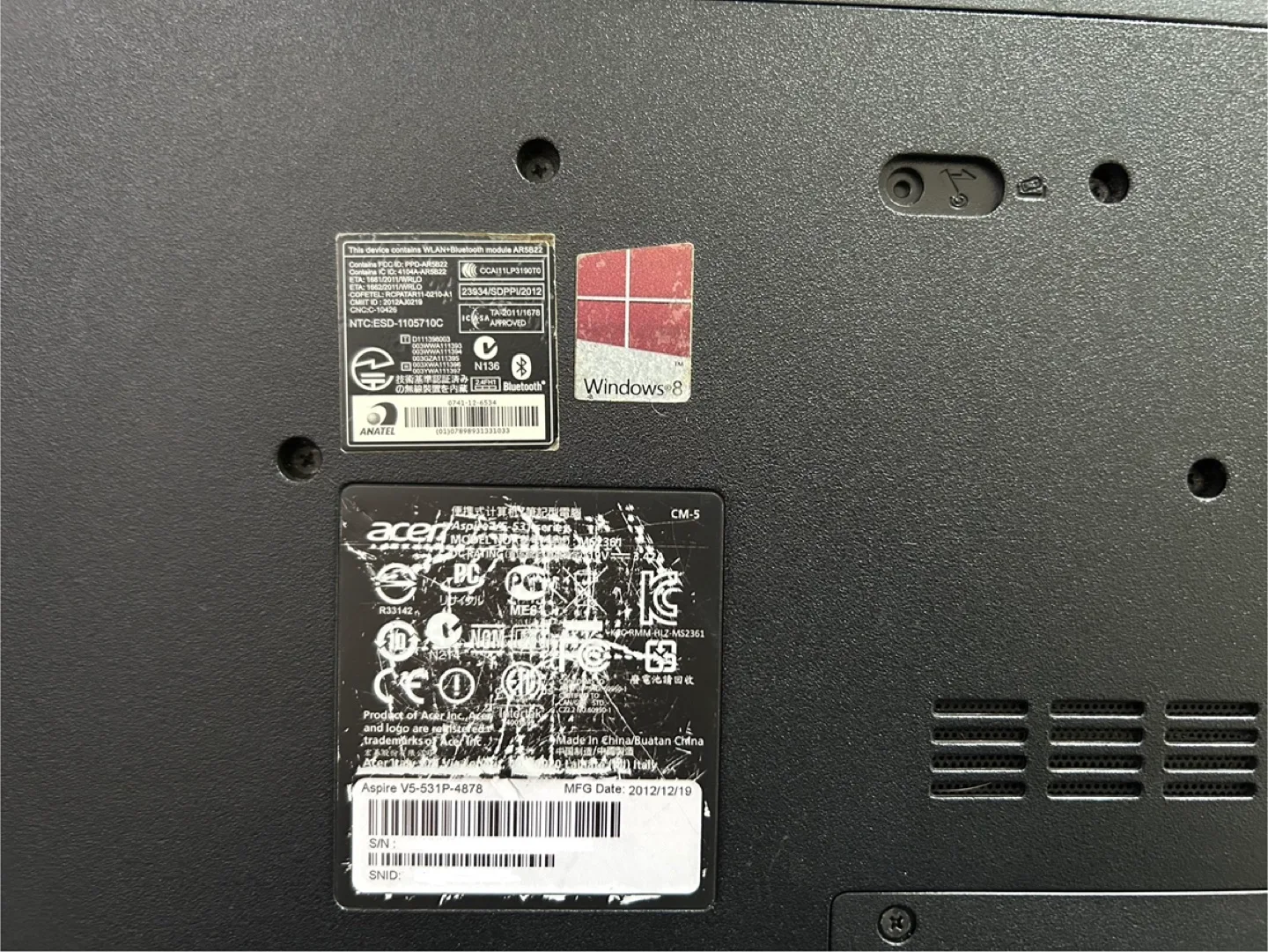 Acer Aspire V5-531P-4878 TOUCH SCREEN LAPTOP image indicator(5)