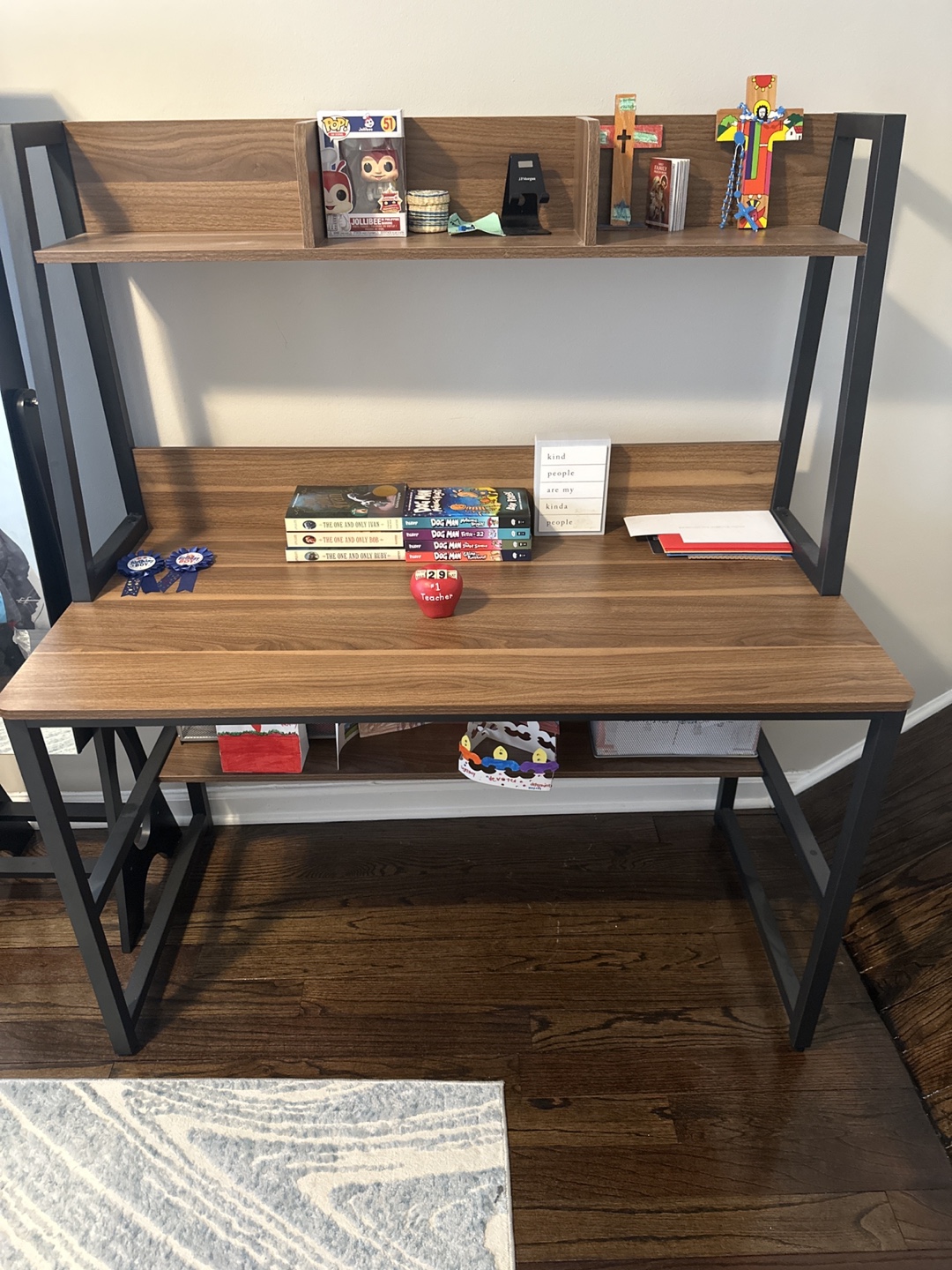 Computer Desk with Bookshelf