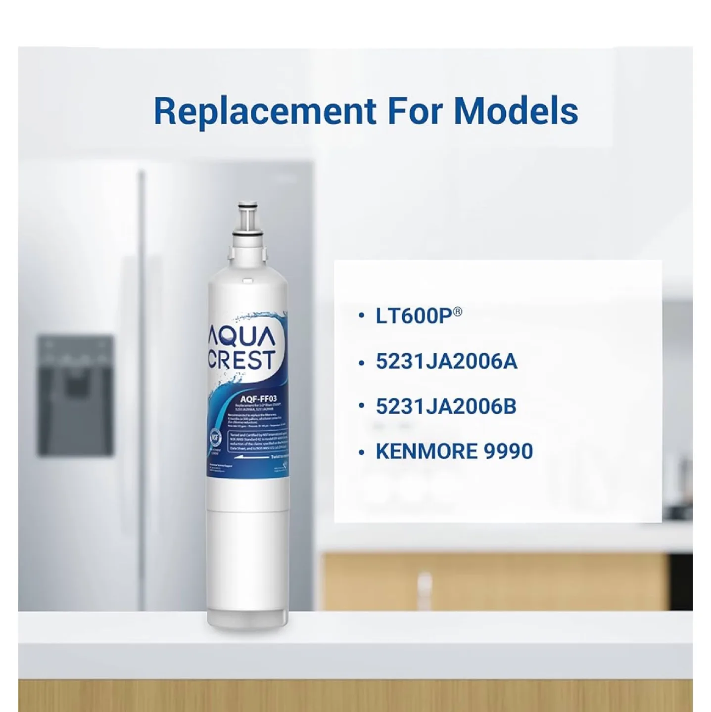 Aqua Crest Refrigerator Water Filter Replacement - AQF-FF03 image indicator(6)