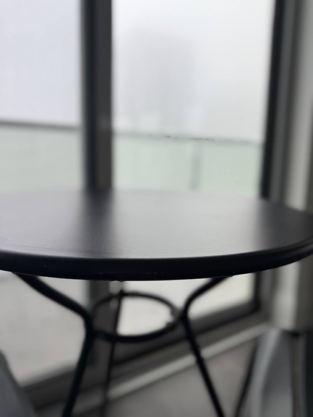 Black Metal Bistro Set - Table and Two Chairs - photo 3