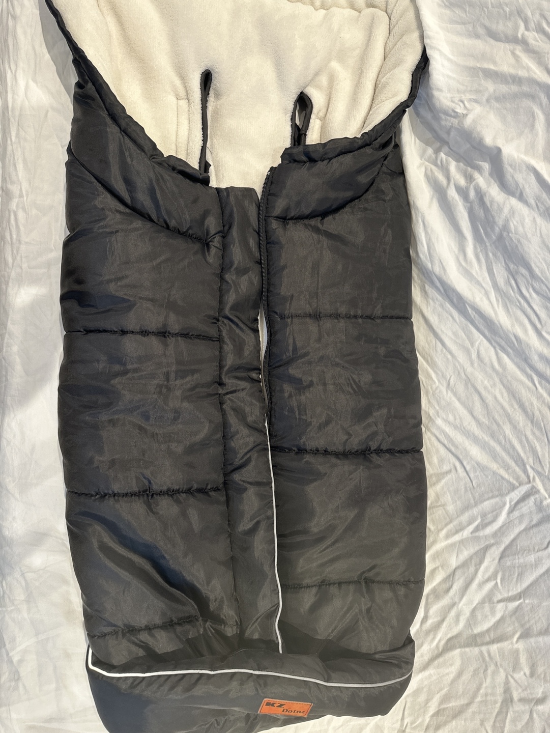 Cozy Black Baby Stroller Footmuff