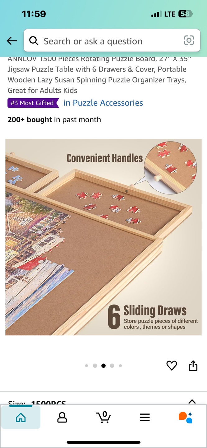 ANNLOV 1500-Piece Rotating Puzzle Board - photo 3