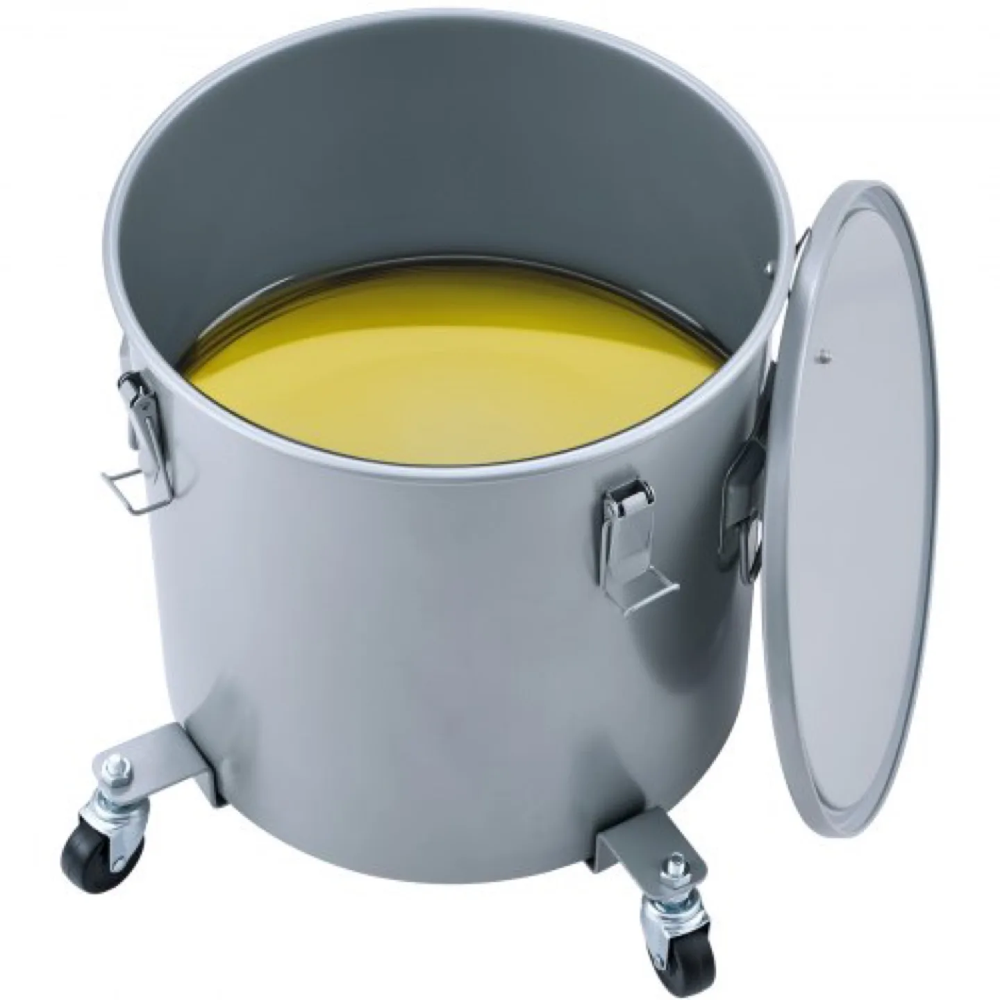 Garvee 8-Gallon Grease Bucket with Caster Base and Lid image indicator(4)