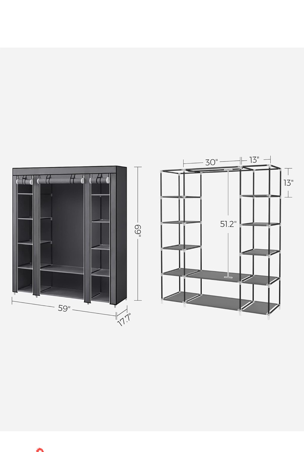 Wardrobe Closet Organizer