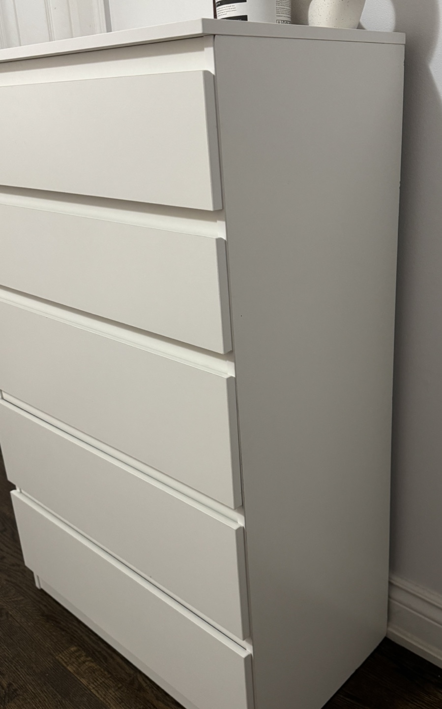 Ikea White 5-Drawer Chest - Excellent Condition - photo 3
