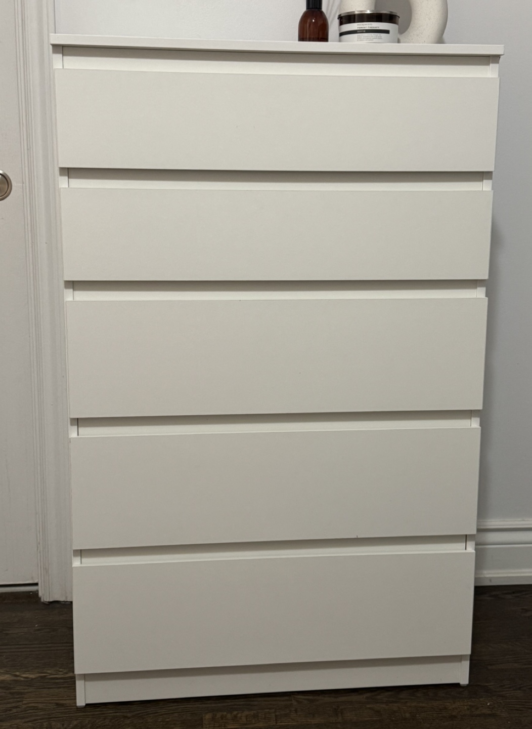 Ikea White 5-Drawer Chest - Excellent Condition - photo 2