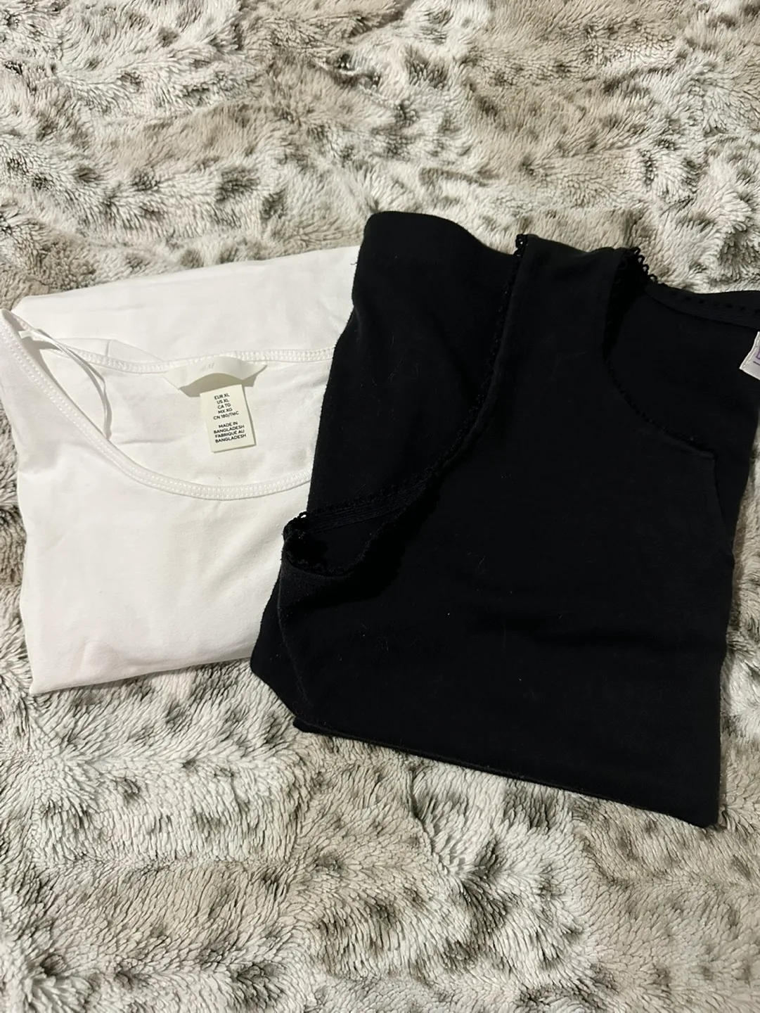 H&M White T-Shirt and Lady Belle Black Tank Top Bundle image indicator(2)