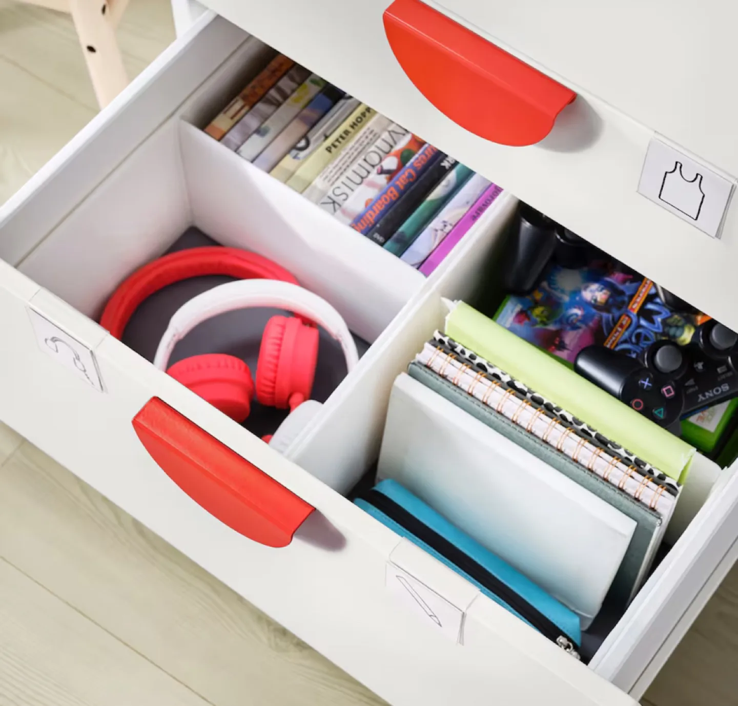 IKEA White High Sleeper Kid’s Bunk Bed with Desk and Wardrobe image indicator(4)