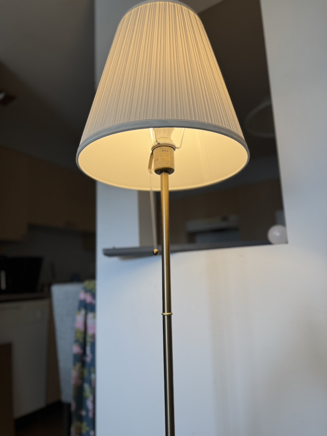 Floor Lamp with Pleated Shade - photo 3