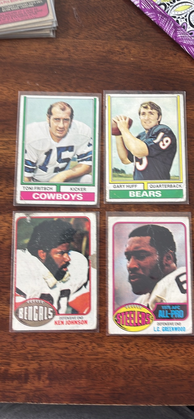 Vintage Football Cards -. $2 for all