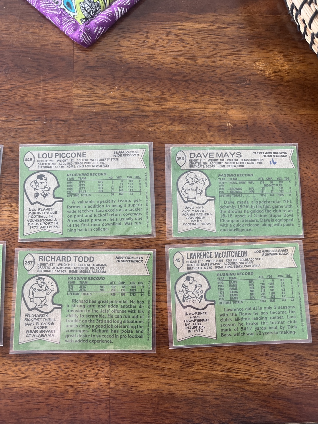 Vintage Football Cards - 1970s Collection. $4 for all! - photo 4