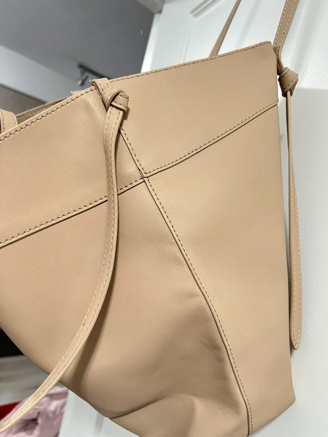 Beige Zara Tote Bag image indicator(3)