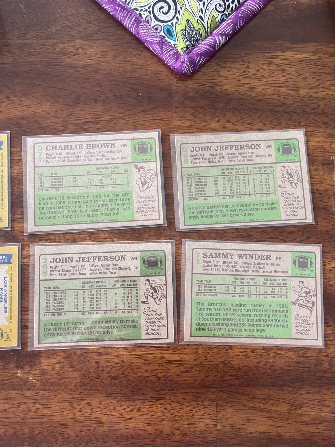 Vintage Topps NFL Football cards. $5 for the lot. - photo 3