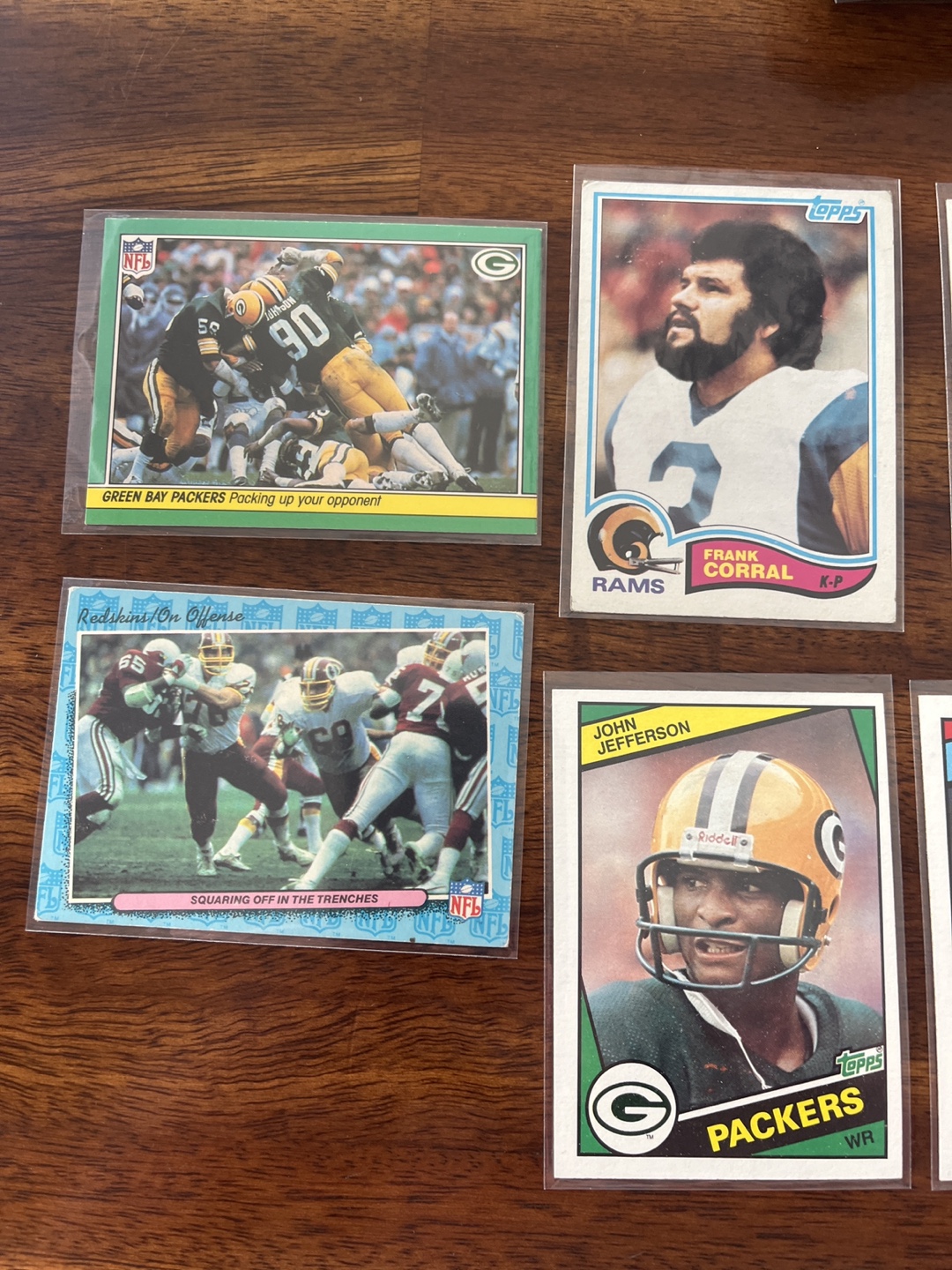 Vintage Topps NFL Football cards. $5 for the lot. - photo 2