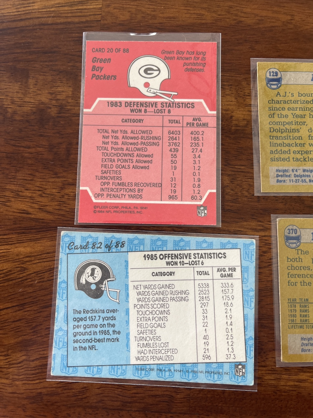 Vintage Topps NFL Football cards. $5 for the lot. - photo 5