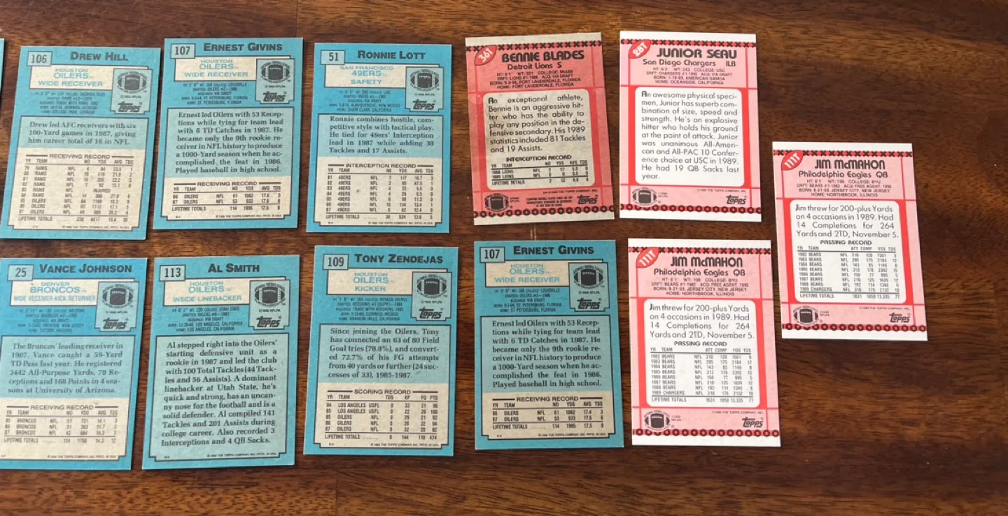 1987 Topps Football Card lot. $10 for all! image indicator(5)