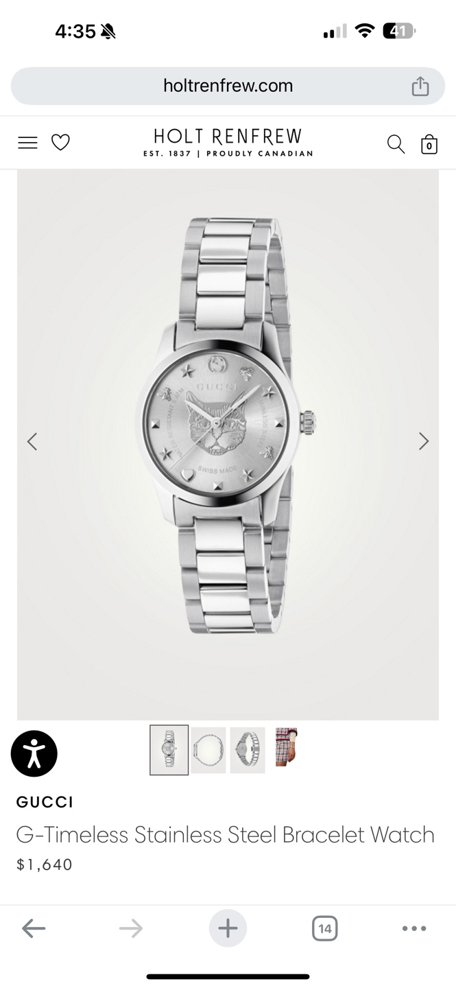 Gucci G-Timeless Stainless Steel Bracelet Watch