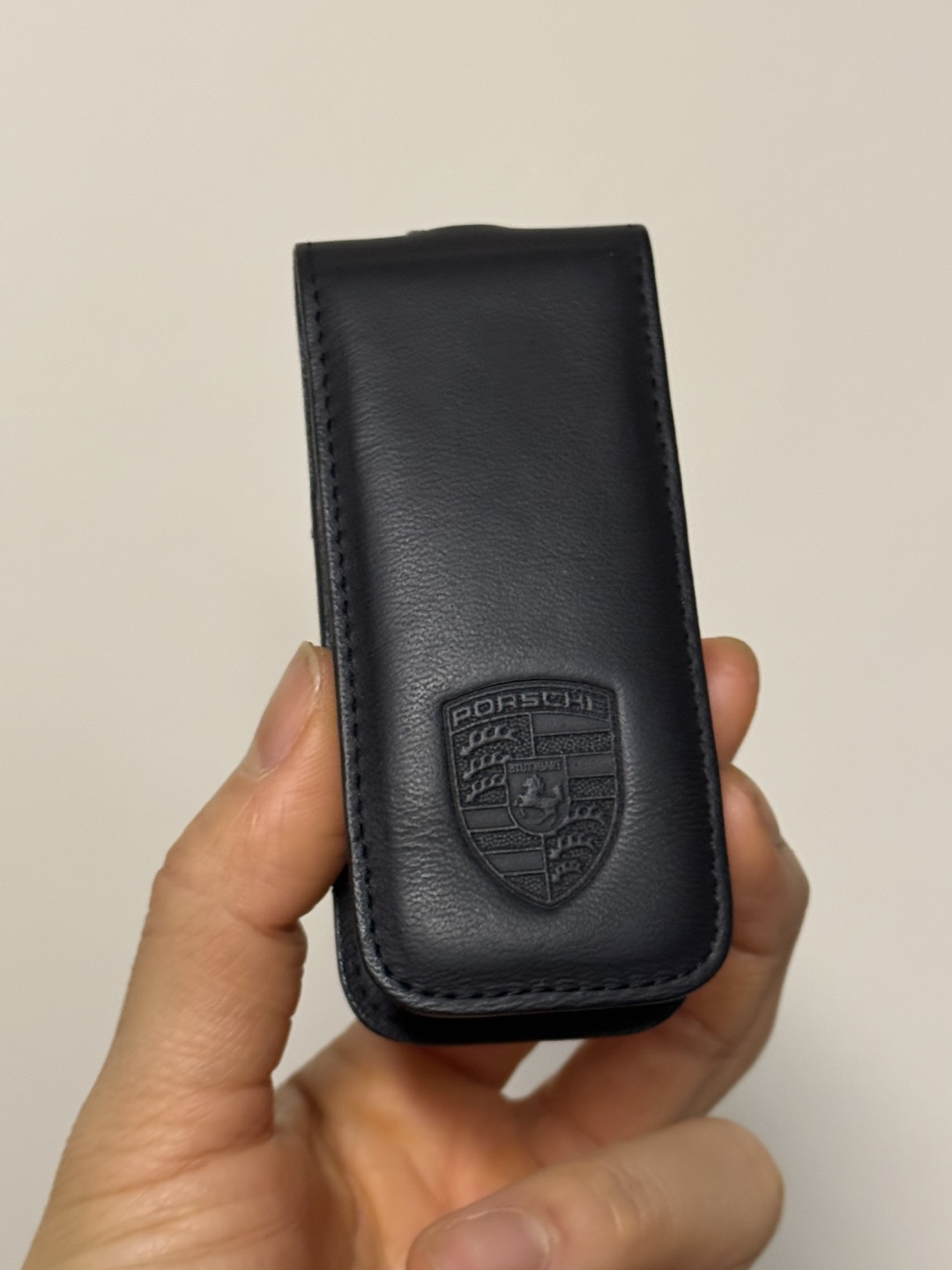 Porsche Genuine Leather Key Pouch - Black - photo 3