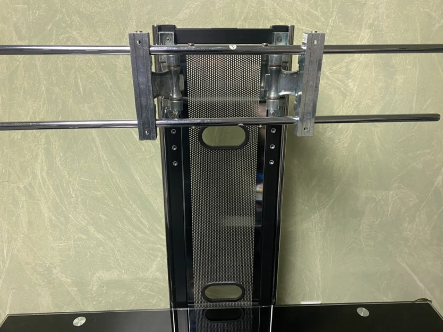 Glass TV Stand with Mounting Bracket image indicator(3)