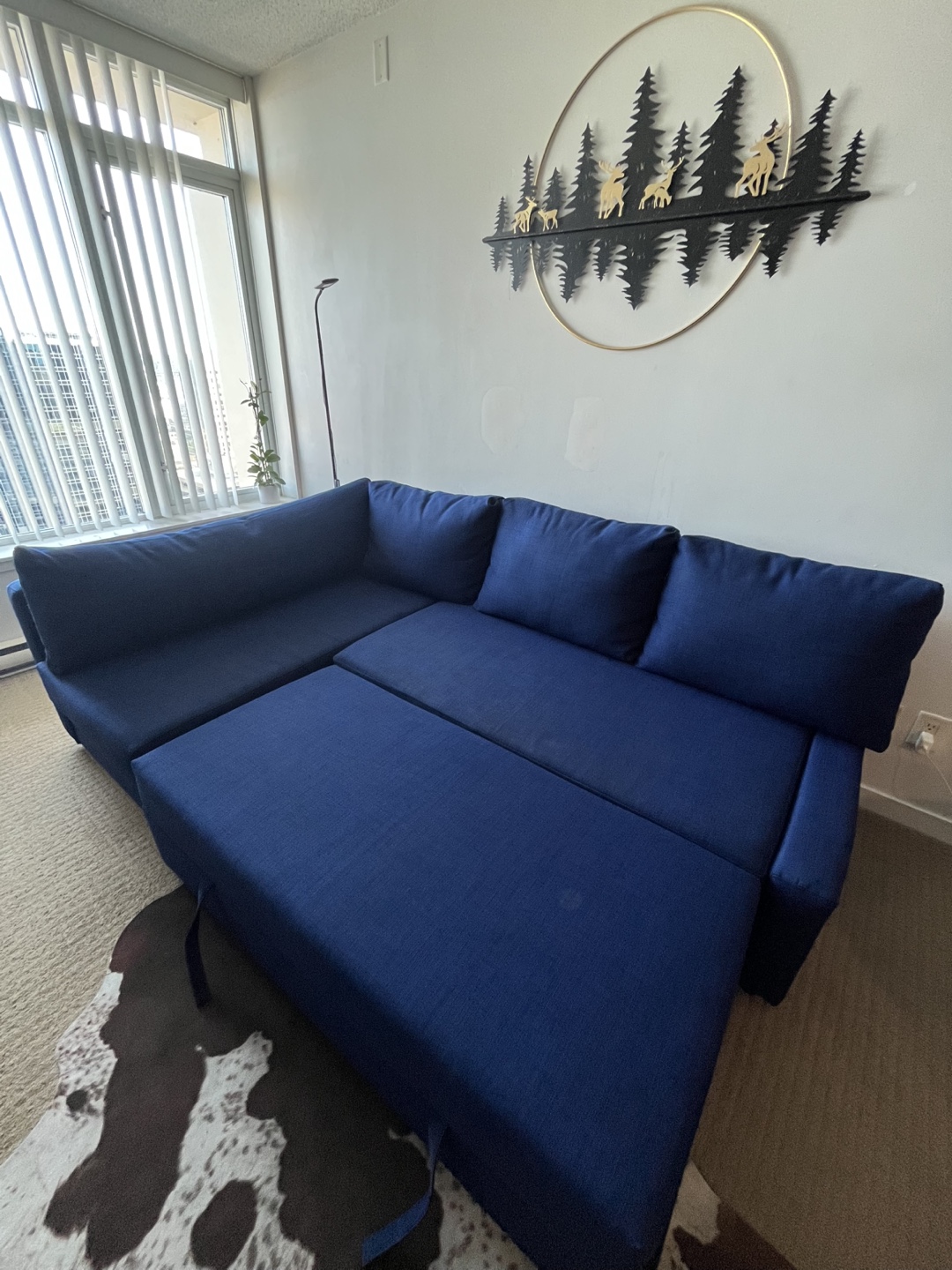 IKEA Friheten Corner Sofa Bed - Blue - photo 2