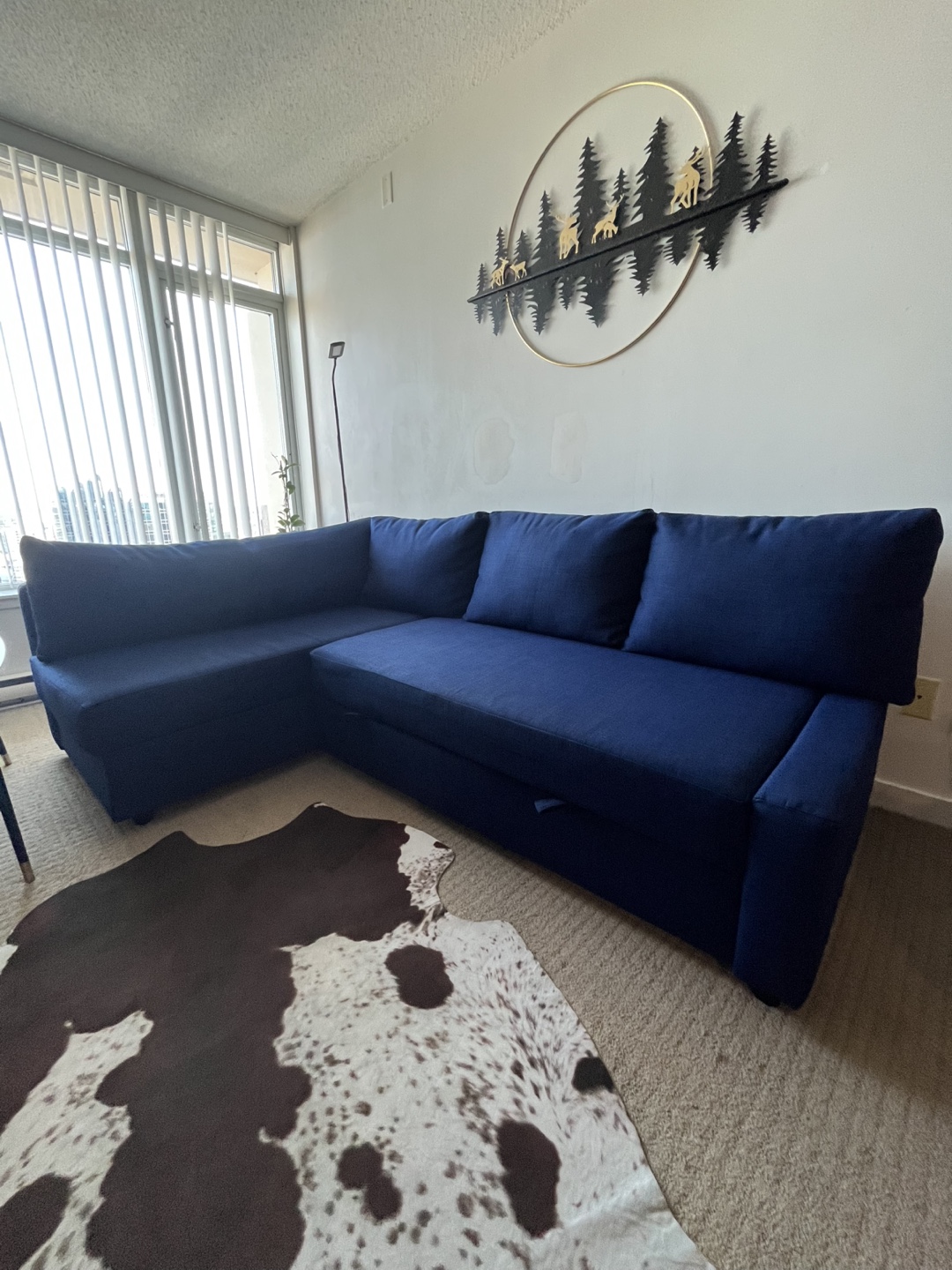 IKEA Friheten Corner Sofa Bed - Blue