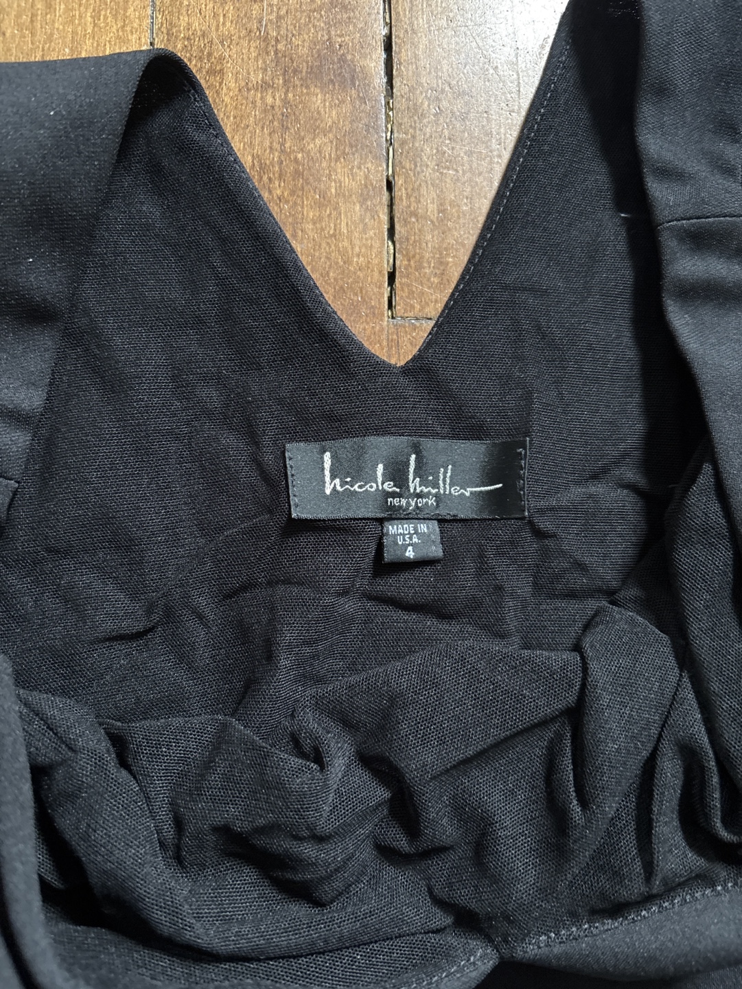 Nicole Miller Black Sleeveless Dress Size 4 - photo 2
