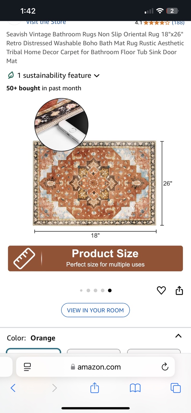 Seavish Vintage Bathroom Rug Set - photo 4