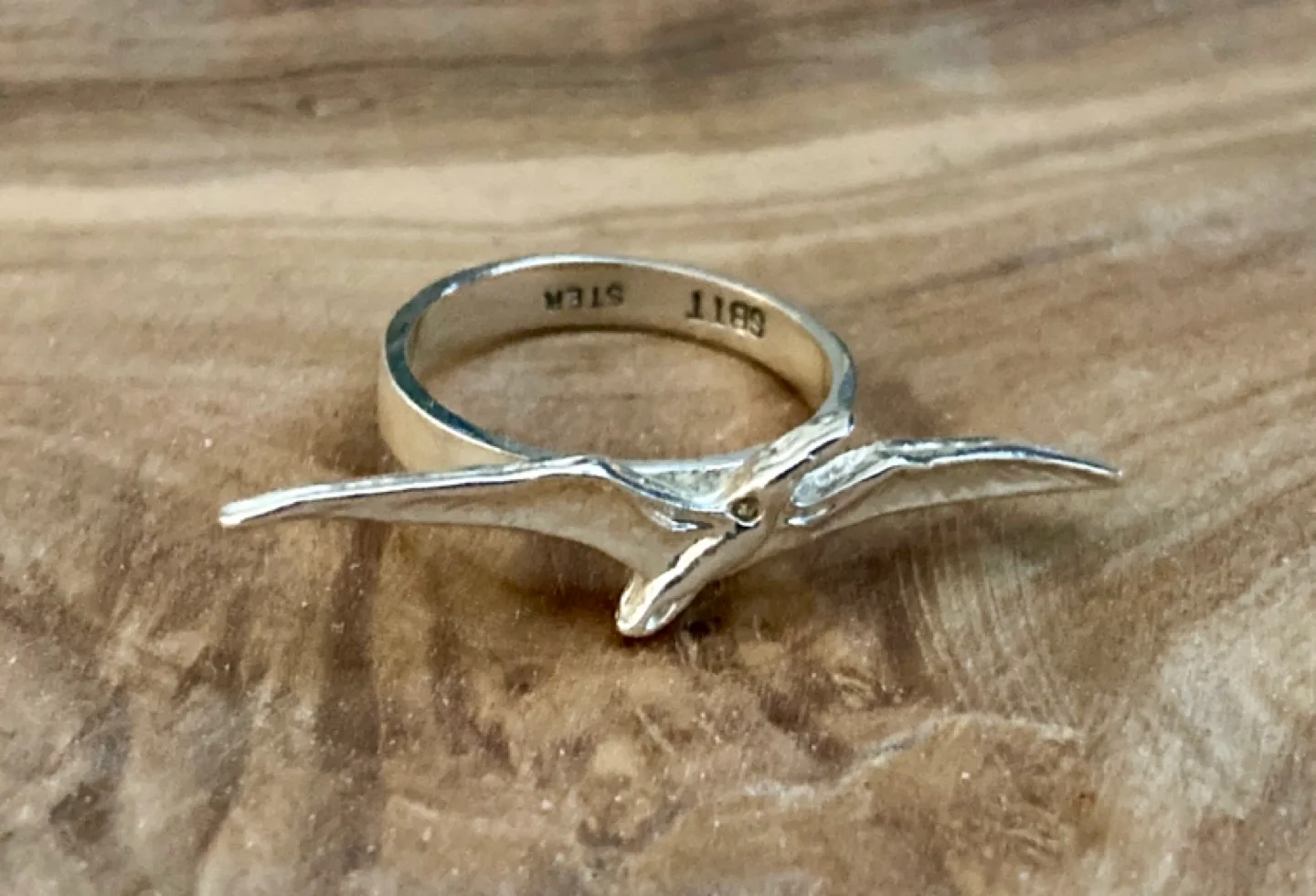 Sterling Silver Pterodactyl Ring image indicator(2)